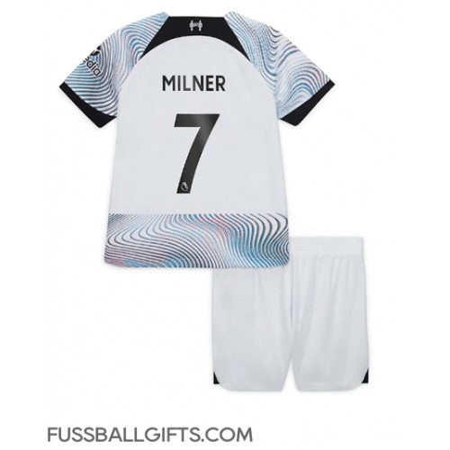 Liverpool James Milner #7 Fußballbekleidung Auswärtstrikot Kinder 2022-23 Kurzarm (+ kurze hosen)